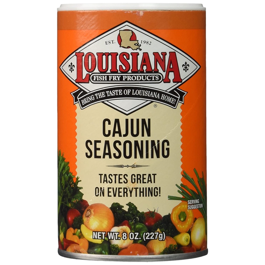 BỘT GIA VỊ CAJUN TÔM - GÀ - HẢI SẢN Louisiana Cajun Seasoning, KHÔNG BỘT NGỌT - NO MSG, 227g (8 oz)