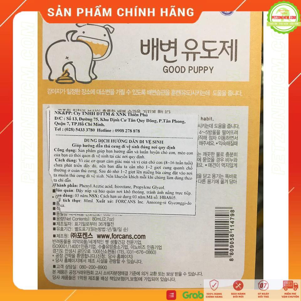 Dung dịch hướng dẫn đi vệ sinh đúng chỗ cho chó 80ml - ForCans