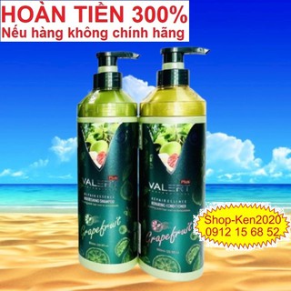 Cặp dầu gội xả Bưởi xanh Grapefruit Valert Repair Essence 850ml x2 (Mẫu mới) chống rụng tóc phục hồi hư tổn
