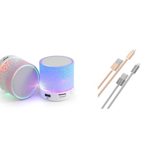 Loa Mini Có Đèn Led kết Nối Bluetooth Tặng Kèm Dây Cáp Sạc IP 5.6.7 ( Giao hàng mầu ngẫu nhiên )