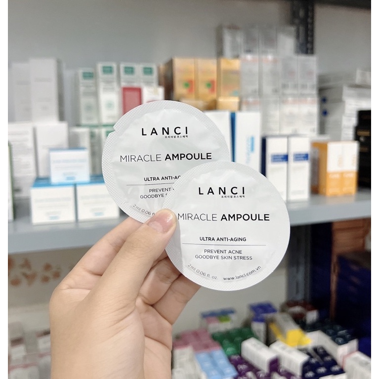 GÓI DÙNG THỬ 2G DƯỠNG DA LANCI HÀN QUỐC - DƯỠNG ẨM, TRẮNG SÁNG, CHỐNG LÃO HÓA.