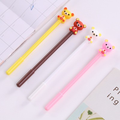 Bút Rilakkuma ôm quả dâu B89 hoạt hình dễ thương kute viết gel