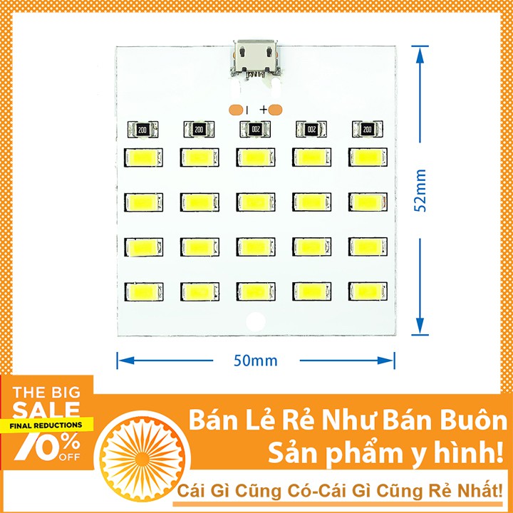 Đèn Led Siêu Sáng 20 LED 5V Micro USB Đèn Ngủ Tiết Kiệm Điện | WebRaoVat - webraovat.net.vn