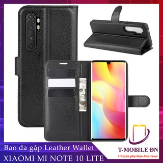 FREESHIP 50k_Bao da Xiaomi Mi Note 10 Lite, Ốp lưng da cao cấp có nắp gập và chống xem video cho Mi Note 10 Lite