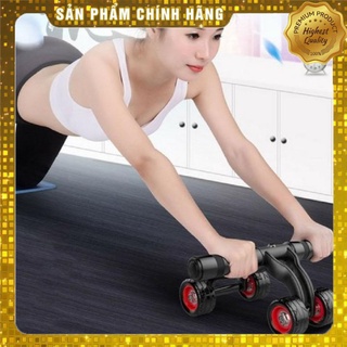 ❄ 💓con lăn tập bụng 4 bánh - full box 💓 dụng cụ tập thể dục hiệu quả💓