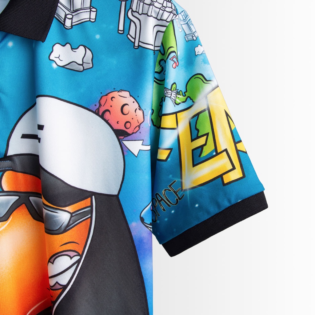 Áo polo nam cổ bẻ FEAER DENIM chất vải thoáng mát chuẩn form họa tiết Dog Pop Art