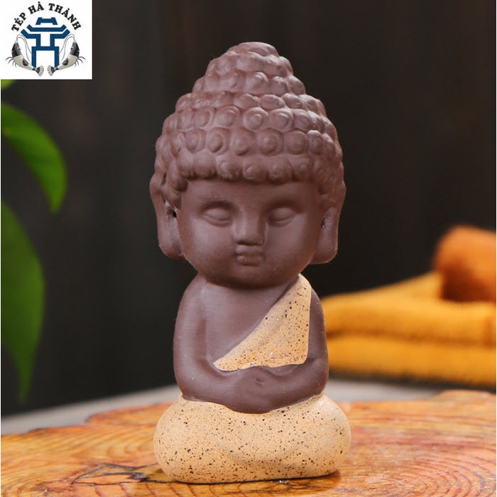 Tượng Phật Thích Ca Bằng Gốm Sứ Cao Cấp Trang Trí Xe Hơi, Bàn Trà, Tiểu Cảnh, Bê Cá Cảnh