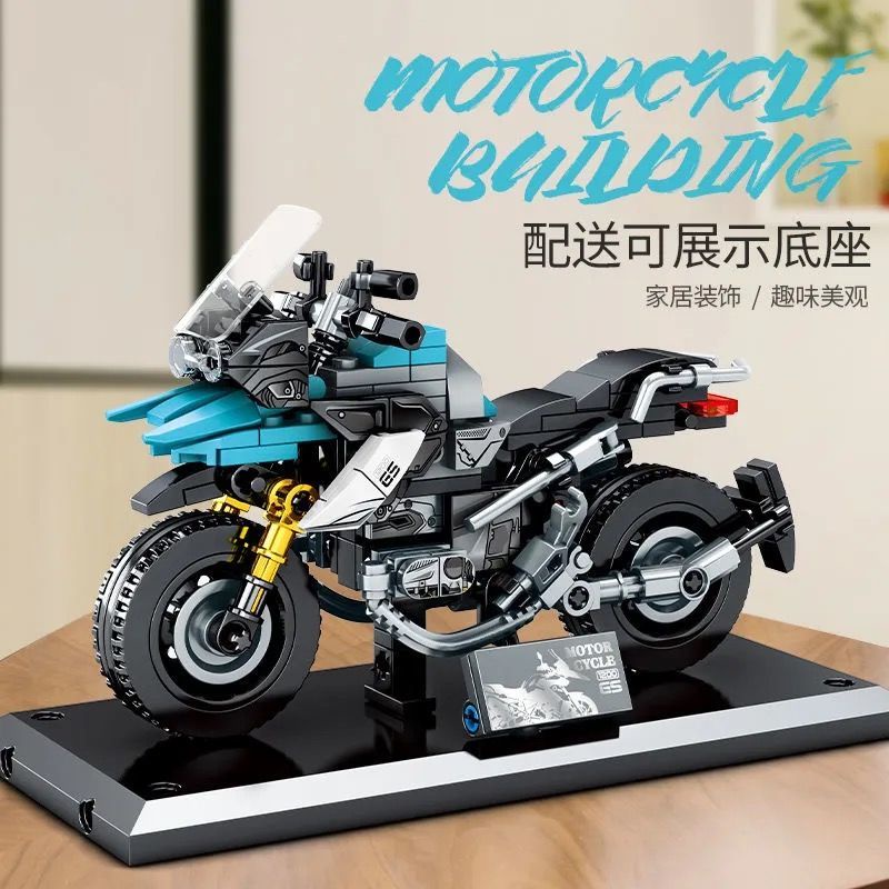 Ducati Motorcycle Hạt Nhỏ Đầu Máy Lắp Ráp Xe Máy Mô Hình Cậu Bé Khối Xây Dựng Giáo Dục Đồ Chơi