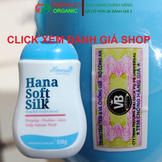 Hana Soft Silk Loại Chai 150gr Date 2023 Chính Hãng - Dung Dịch Vệ Sinh Phụ Nữ Hanayuki - Dung Dịch Vệ Sinh Hanayuki