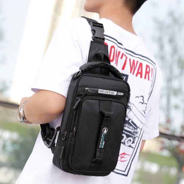 Túi Đeo Chéo Hộp Chữ Nhật CDC2 Nhiều Ngăn, Polyester Cao Cấp Chống Nước