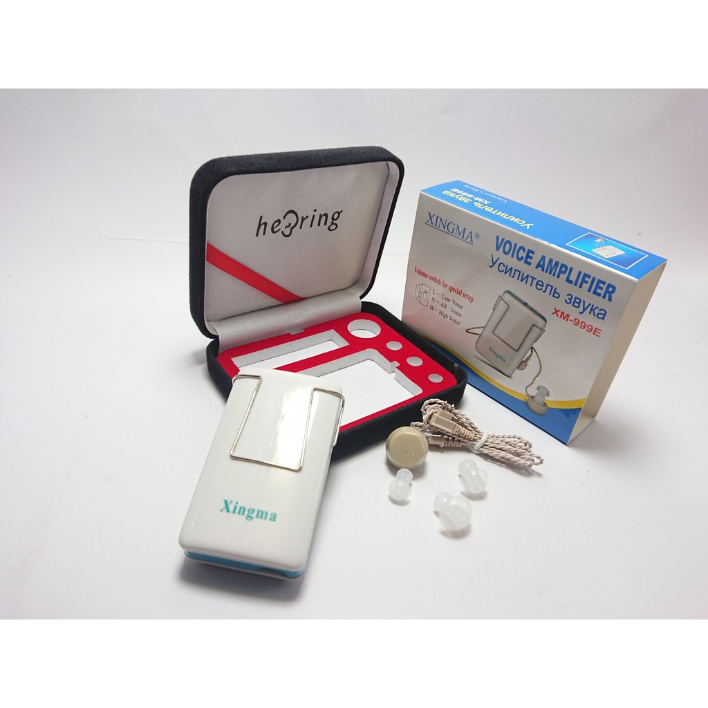Máy trợ thính 1 tai Xingma 999E âm thanh nghe trong trẻo trung thực có tặng kèm pin AA
