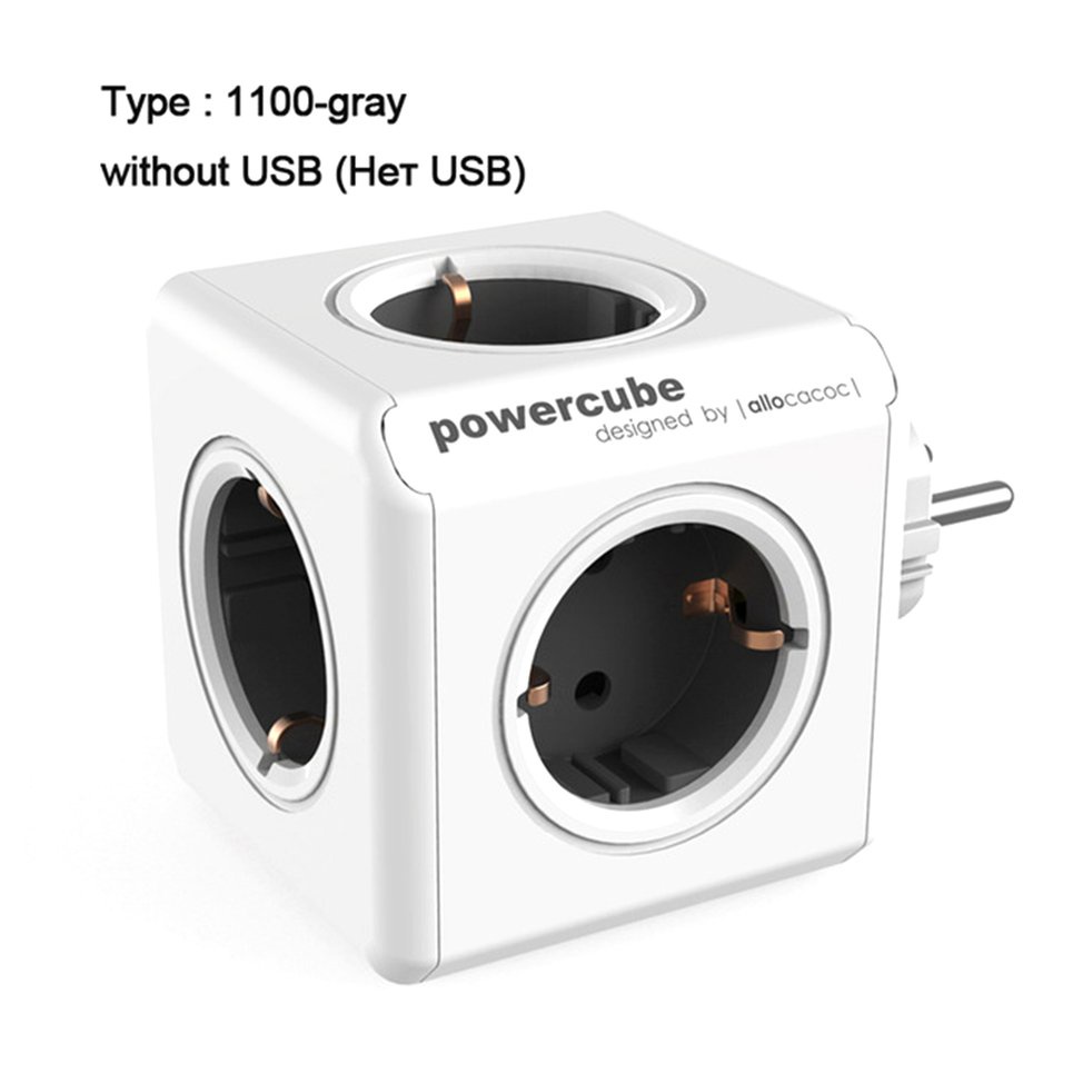 Powercube Power Strip Socket EU Plug Power Strip USB Multi Smart Plug Socket