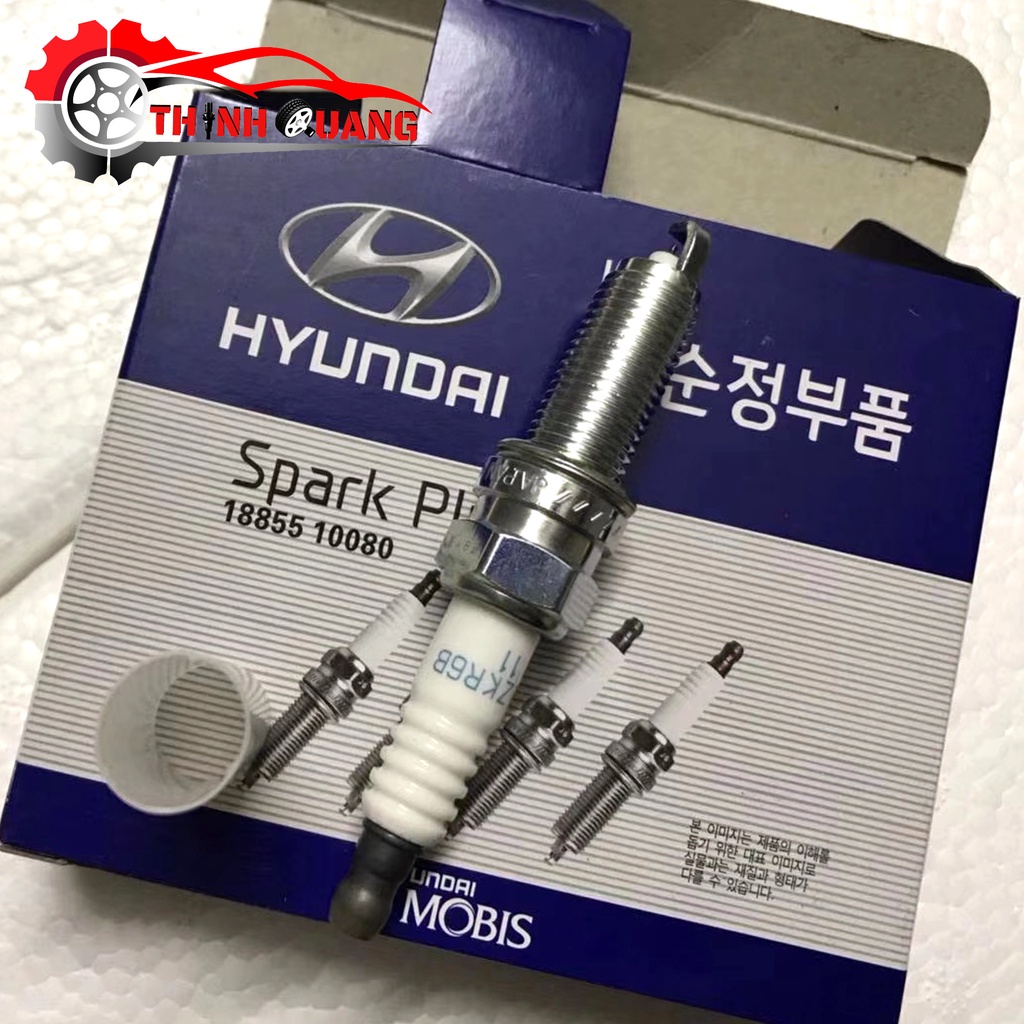 Bộ 4 bugi iridium HYUNDAI ACCENT, ELANTRA, I30, KIA CARENS, K3, RIO, FORTE