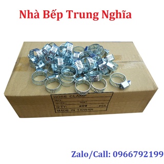 1 hộp cổ dê / đai xiết inox / kẹp siết inox / cố định ống dẫn gas nhập khẩu đài loan