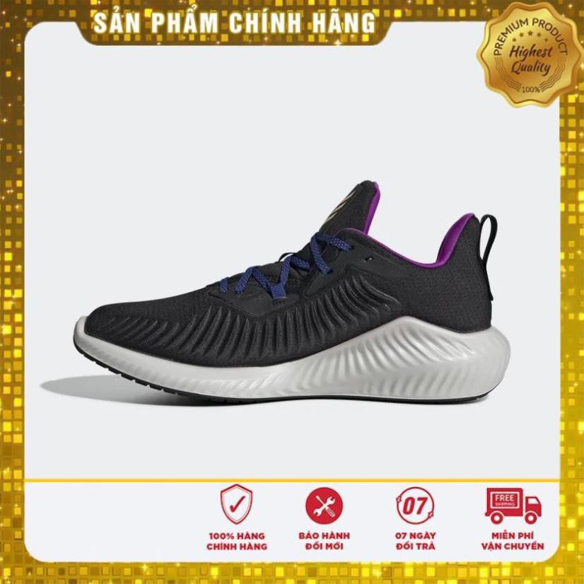 ⚡ [Chính Hãng] (100% Adidas chính hãng) Giày Adidas Alphabounce+ Run EM “Core Black/Real Gold” . 2020 new . , 2020