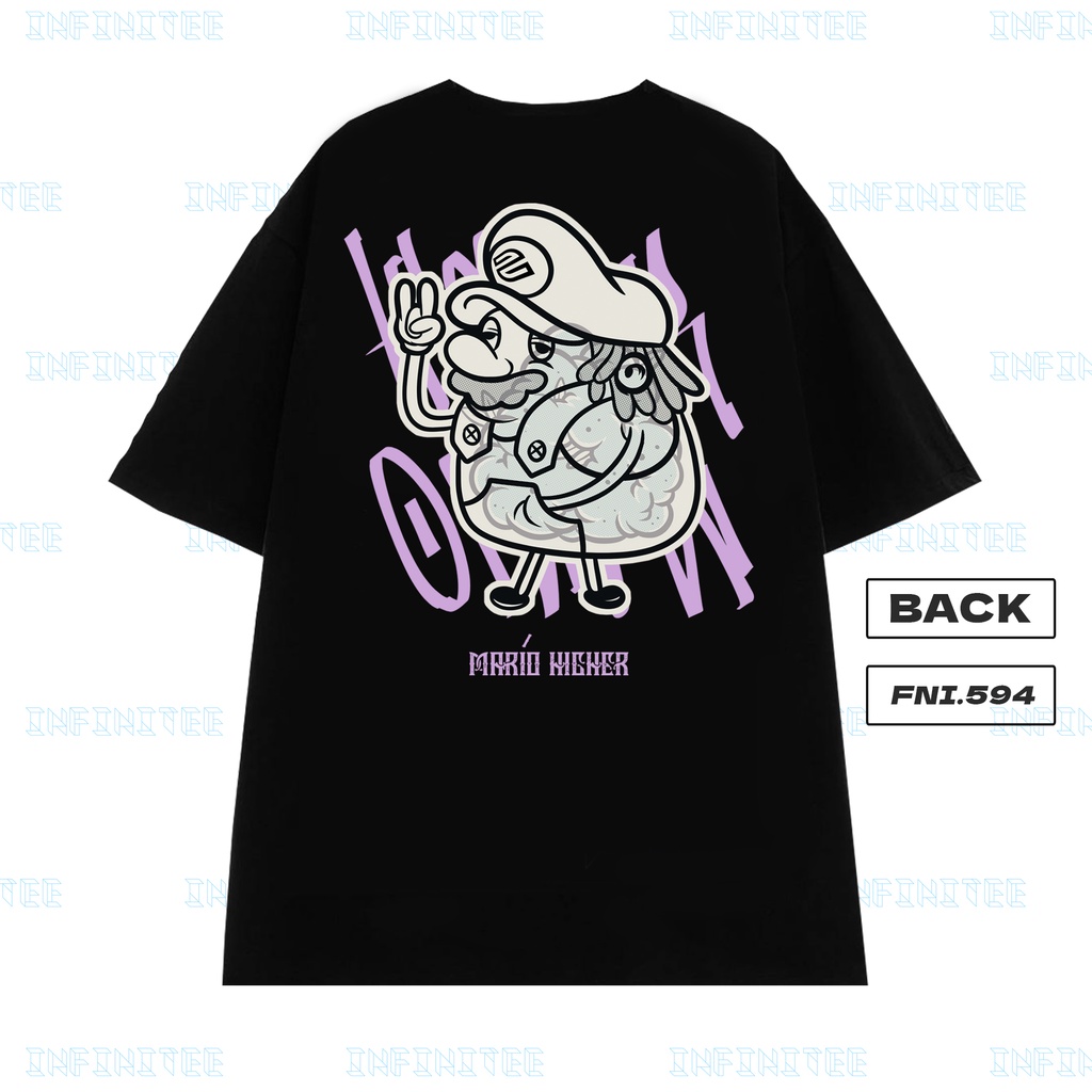 Áo thun INFINITEE Fni0594, Thun 100% Cotton - form rộng Unisex.
