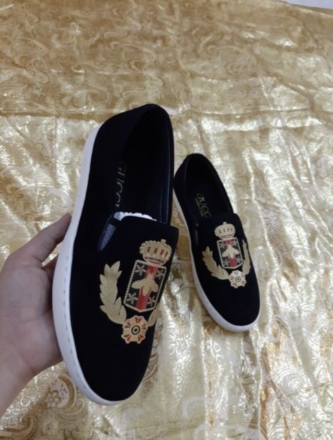 Giày lười nam in bông lúa và ong siêu đẹp | BigBuy360 - bigbuy360.vn