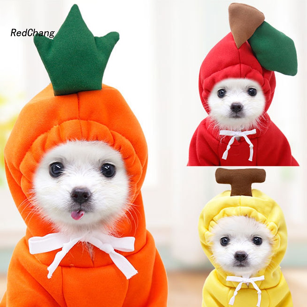 Áo Hoodie Polyester In Họa Tiết Trái Cây Nhiều Màu Sắc Thời Trang Mùa Đông Cho Thú Cưng
