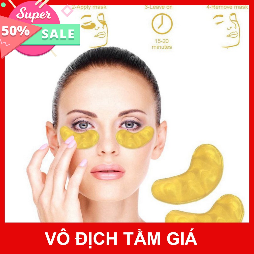 [Sale 1k giá hủy duyệt] Mặt nạ mắt Crystal Collagen Gold Powder Eye Mask
