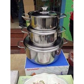 Bộ 3 nồi sharp inox cap cấp