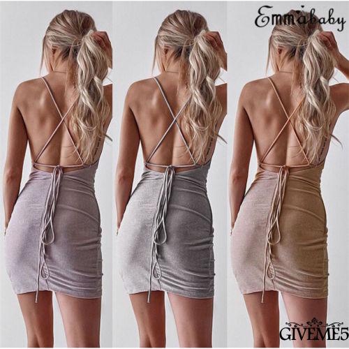 Đầm 2 dây ôm body quyến rũ sành điệu gợi cảm