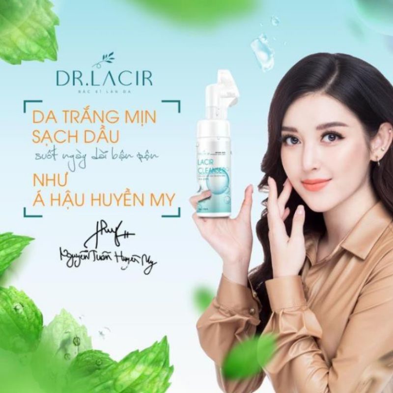 Sữa Rửa Mặt Bạc Hà kiềm dầu Lacir Cleanser của Dr.lacir