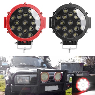 Thanh đèn led tròn 51w 7 inch 4x4 cho xe tải