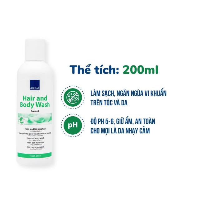 Dầu tắm gội khô cho người lớn Abena Hair Body Wash 100ml - hàng chính hãng | BigBuy360 - bigbuy360.vn