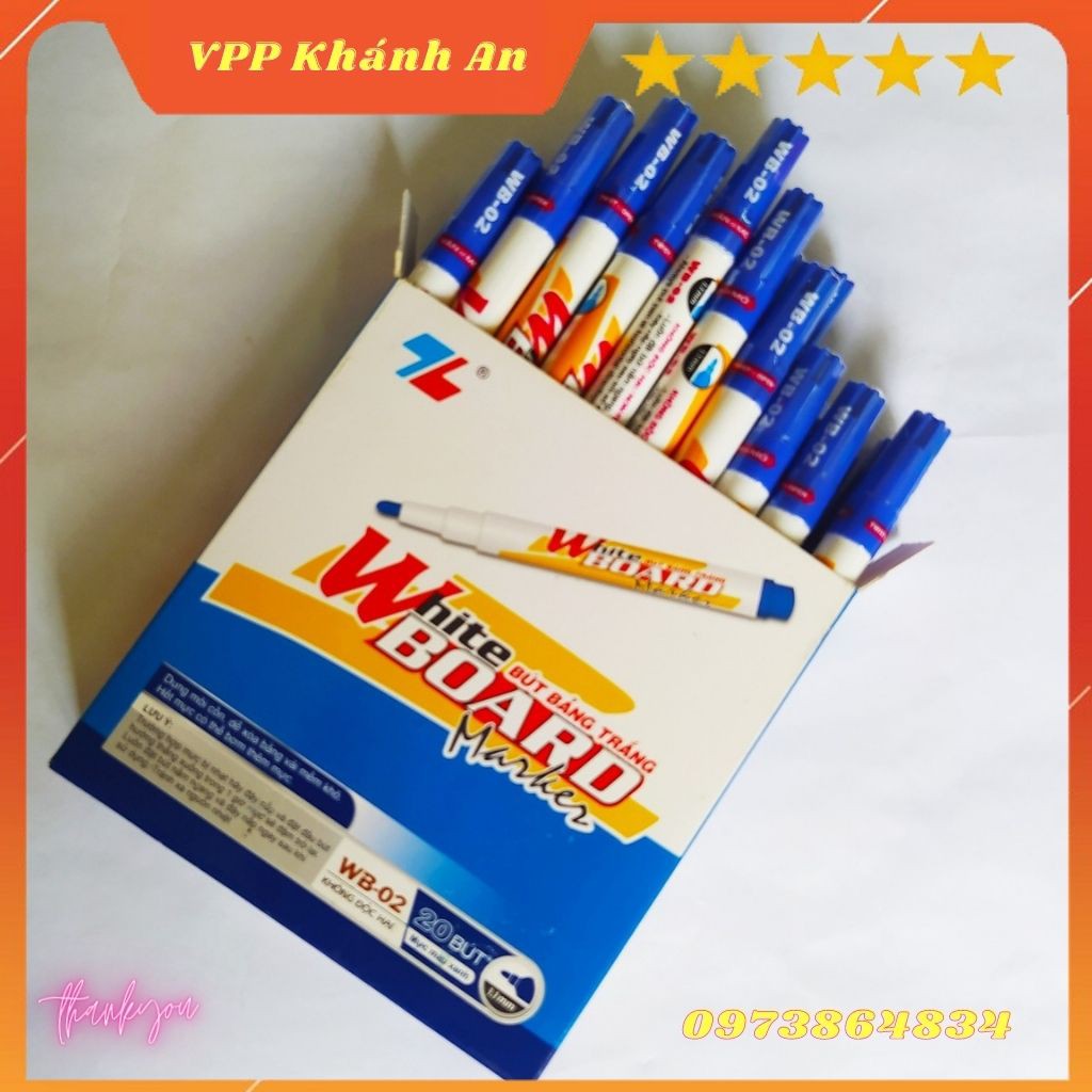 Bút viết bảng trắng WB 02 mực xanh