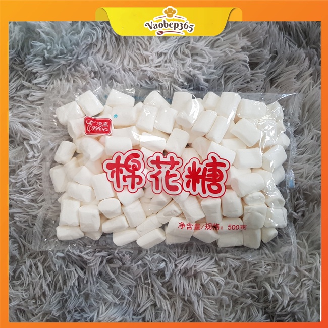 Marshmallow Erko 500 gr, Kẹo bấc trắng, Kẹo Marshmallow nguyên liệu làm kẹo Nougat Vaobep365