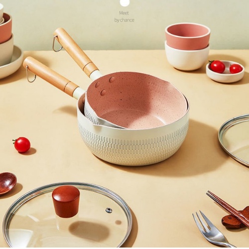 Chảo chống dính vân đá đa năng, chảo chống dính nấu cháo cho bé, chảo mini