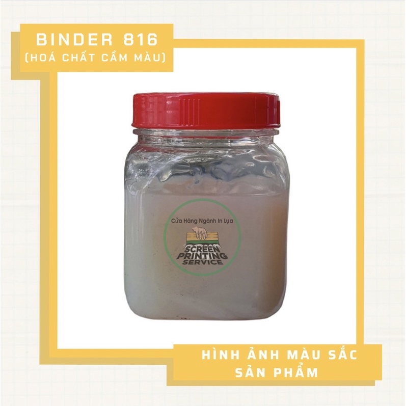 Binder 816 chất cầm màu mực in lụa hệ nước