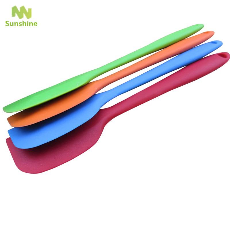 1pcs Silicone Baking Tool Cake Butter Spatula Scraper Color Random