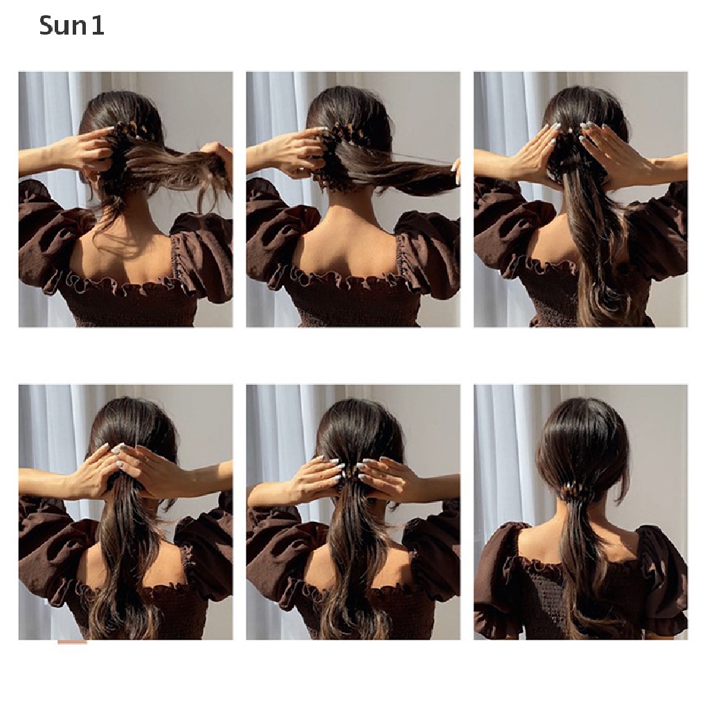 Sun1 &gt; Kẹp Tóc Đuôi Ngựa Đính Pha Lê