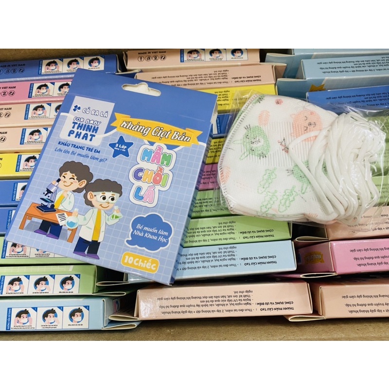 (Set 10 cái) Khẩu Trang KF94 | 2D | 3D (mẫu mới) cho bé
