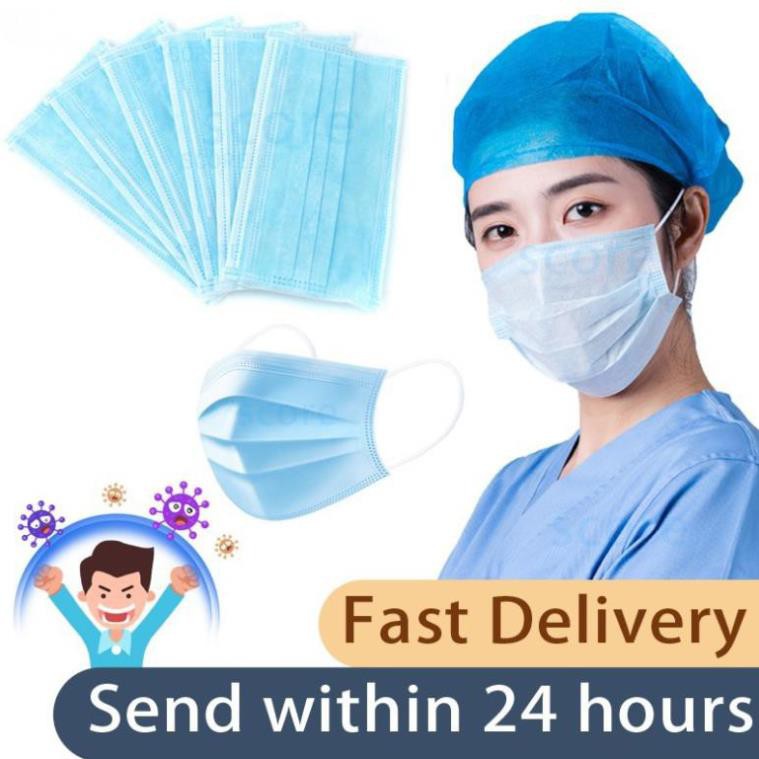 [RẺ VÔ ĐỊCH] Set 50 Khẩu Trang Chống Bụi 4 Lớp