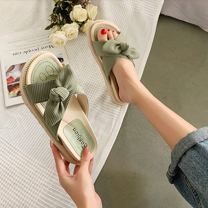 Dép Quai Ngang Đế Dày Thời Trang Dành Cho Nữ