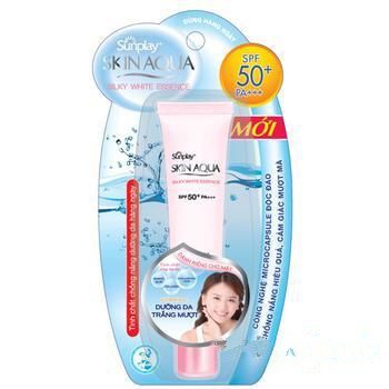 kem chống nắng Sunplay Skin Aqua Silky White Essence SPF50 PA+++