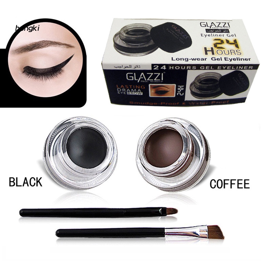 Set 2 gel kẻ mắt GLAZZI lâu trôi chống nước chống nhòe nhanh khô
 | BigBuy360 - bigbuy360.vn