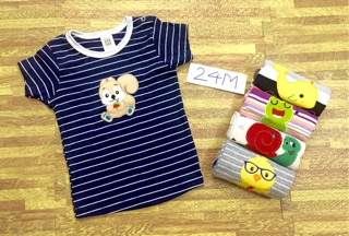 Áo ngắn tay bé trai Carter Set 5 áo