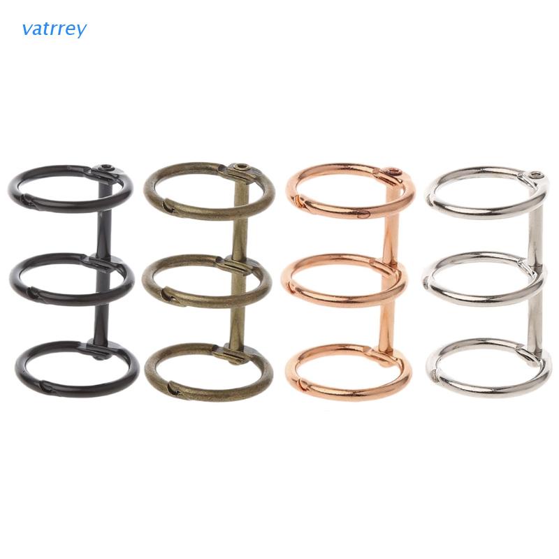 Sổ tay bìa kim loại thiết kế 3 lỗ DIY tiện dụng