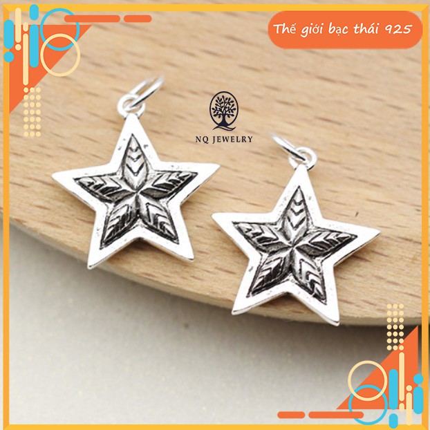 Charm bạc 925 hình ngôi sao treo - Charm ngôi sao bạc