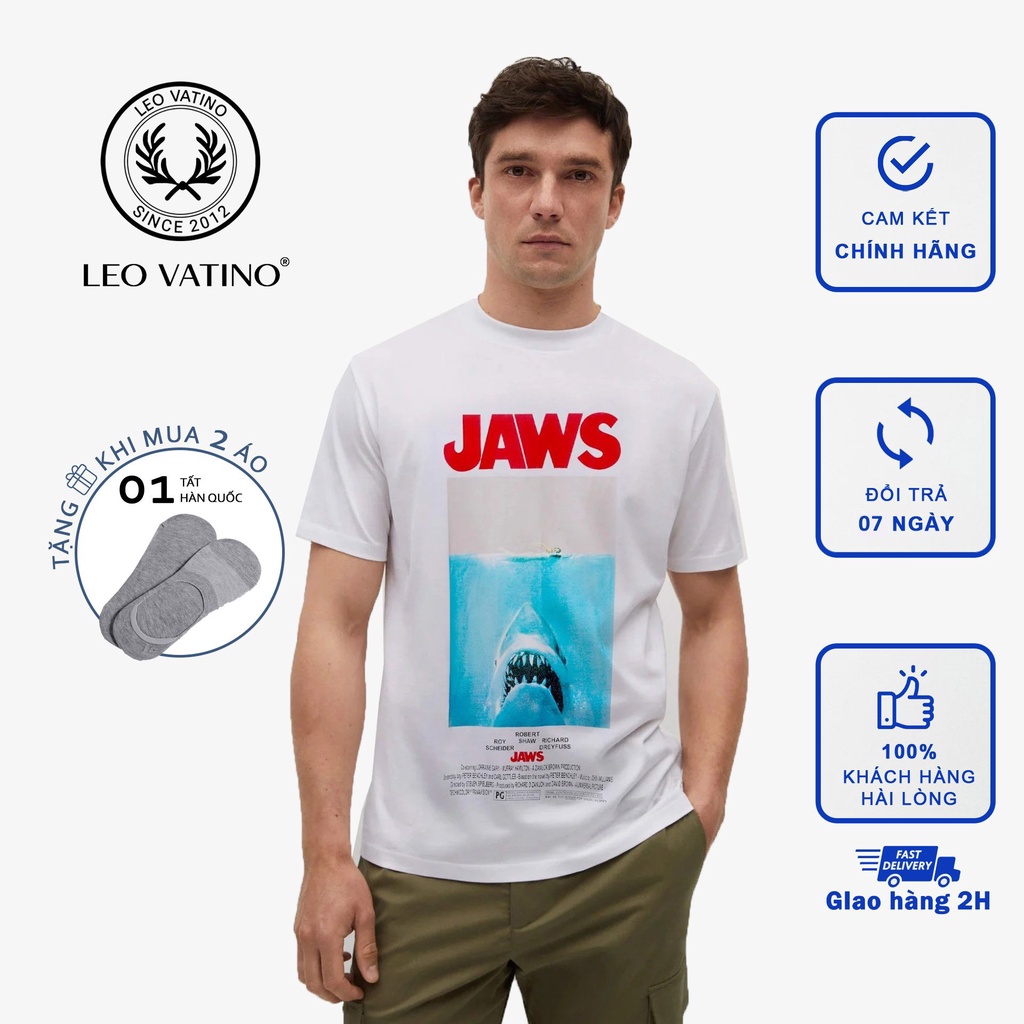 Áo thun nam GRAPHIC in hình phông cổ tròn tay ngắn lỡ cotton co giãn APGP03 - Leo Vatino