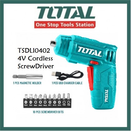 Máy siết vít dùng pin 4V TOTAL TSDLI0402
