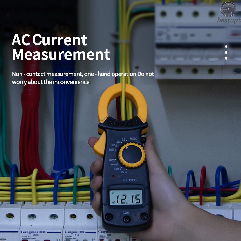 B&O Digital Clamp Meter Multimeter Handheld AC DC Voltage Current Voltmeter Diode Resistance Non-contact Fire Wire Identification