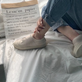 Giày lười vải canvas   ulzzang ( ảnh thật cuối)
