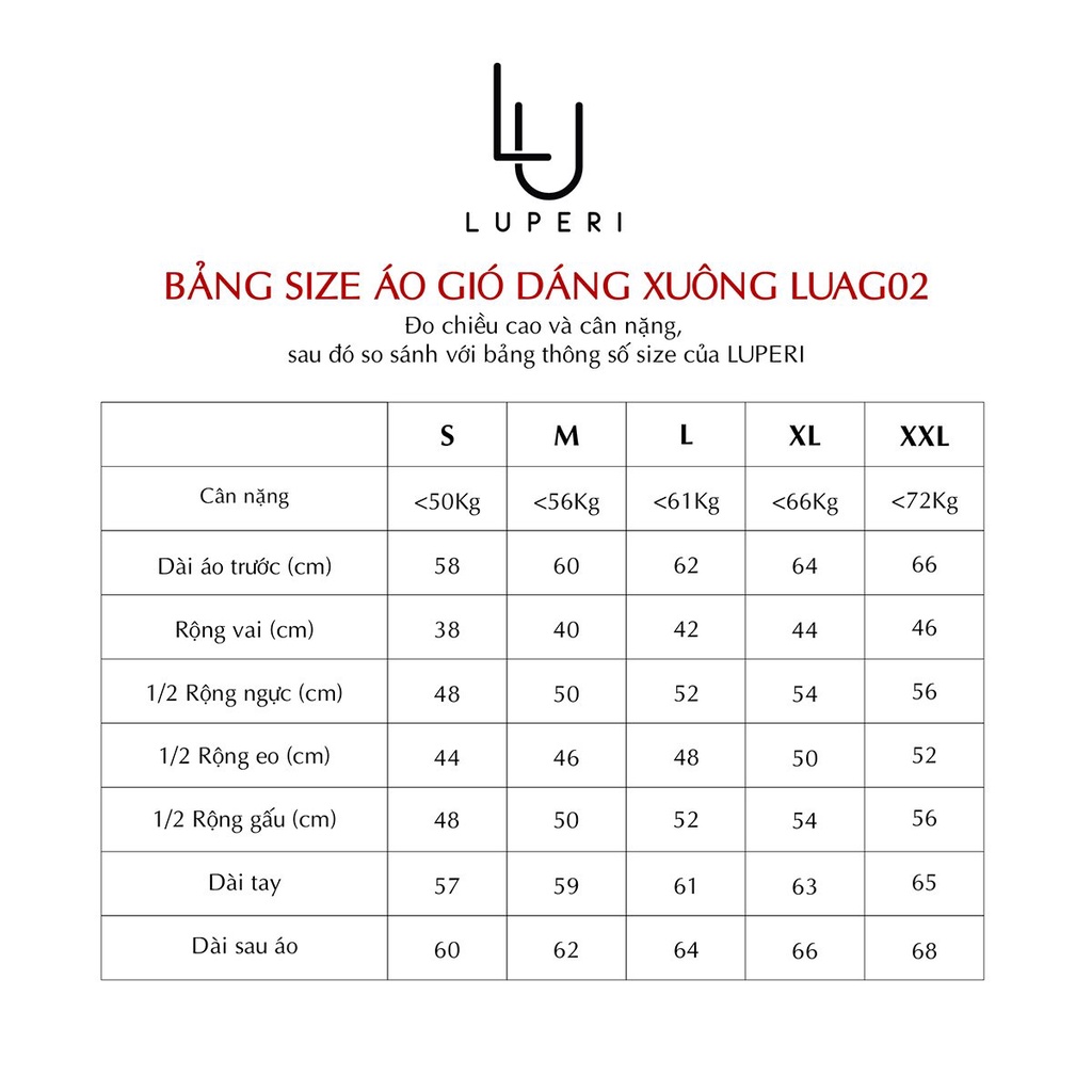 Áo gió nữ 2 lớp dày dặn lót tricot mũ rời tiện dụng Luperi chất liệu ripstop chống thấm cản gió chống tia UV LUAG01