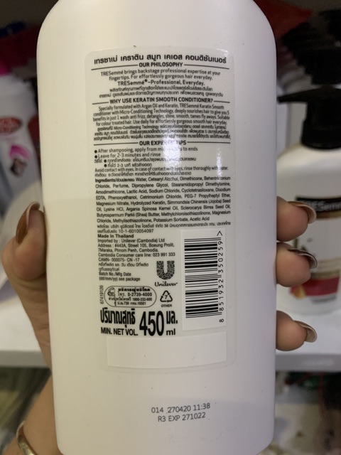 Dầu xả TRESemme thái lan 450ml | BigBuy360 - bigbuy360.vn