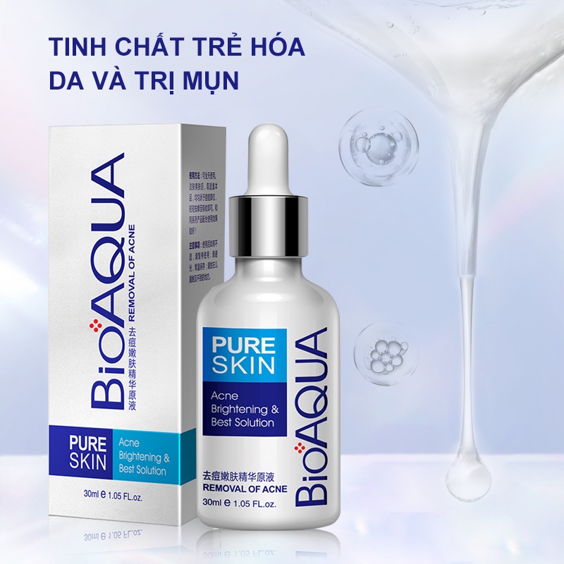 Serum Mụn Trắng Da Dưỡng Ẩm Cấp Tốc BIOAOUA Nam nữ đều được-URBBQDJH