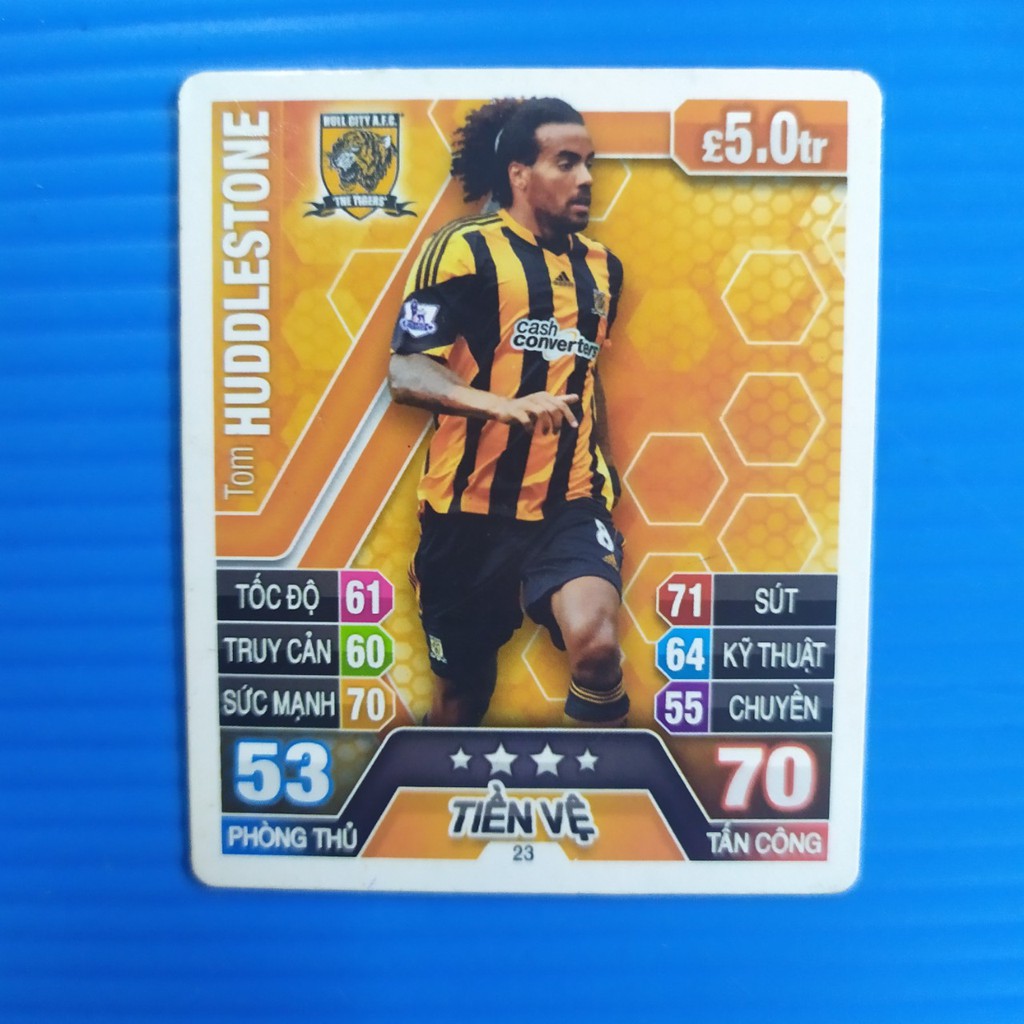 [Một thẻ] Thẻ cầu thủ bóng đá Poca Match Attax 13-14 mùa 2013-2014 thẻ 2nd cũ ít phân loại 2